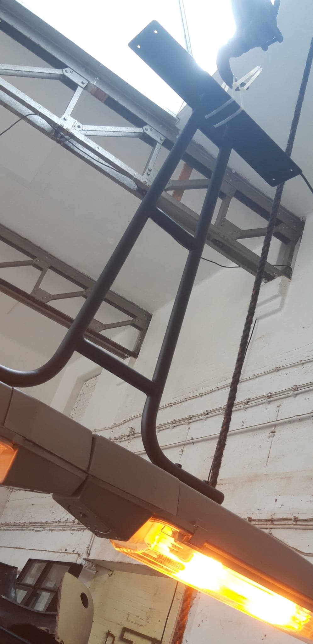 Hanglamp van oude straatlantaarns