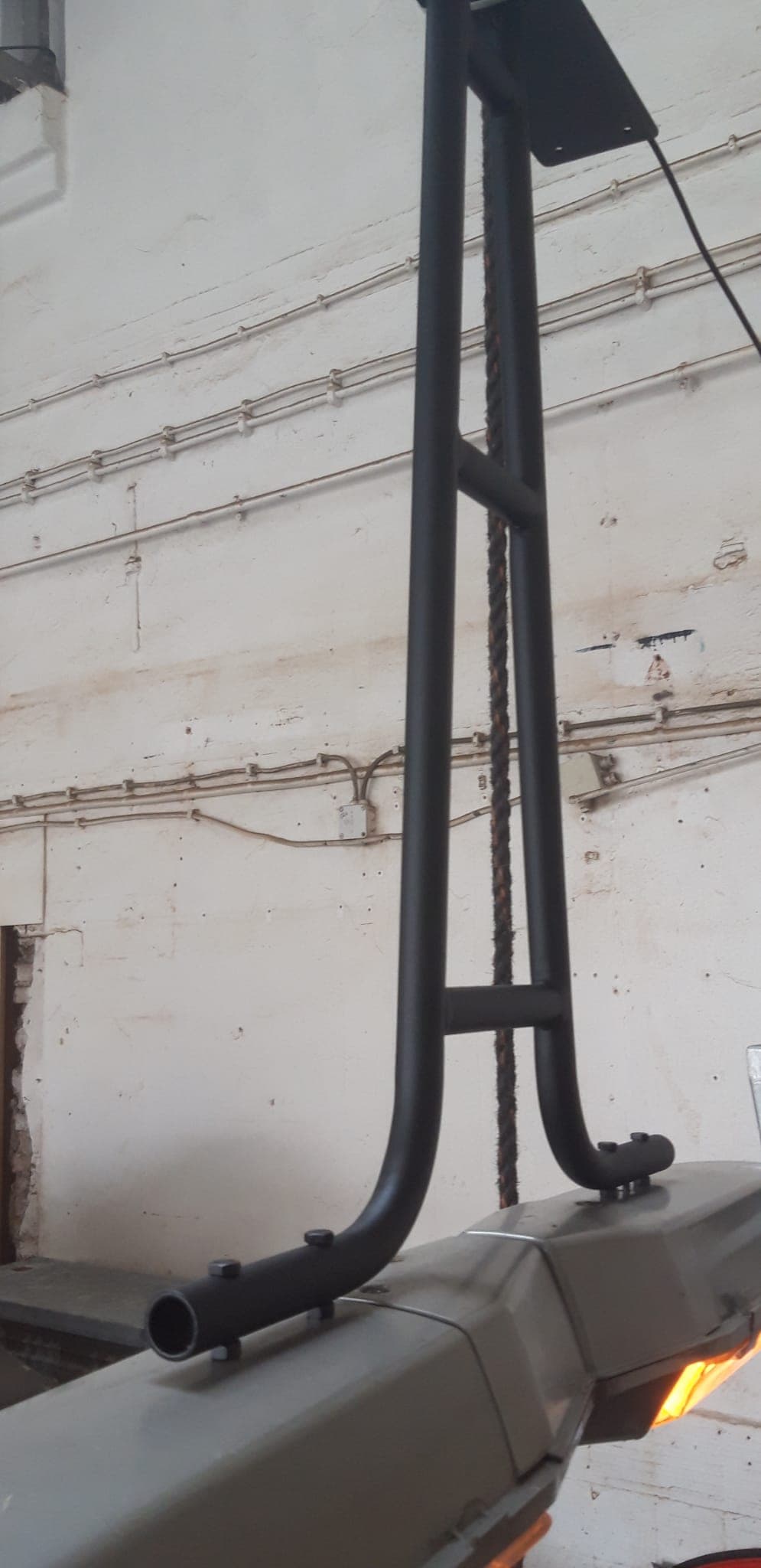 Hanglamp van oude straatlantaarns