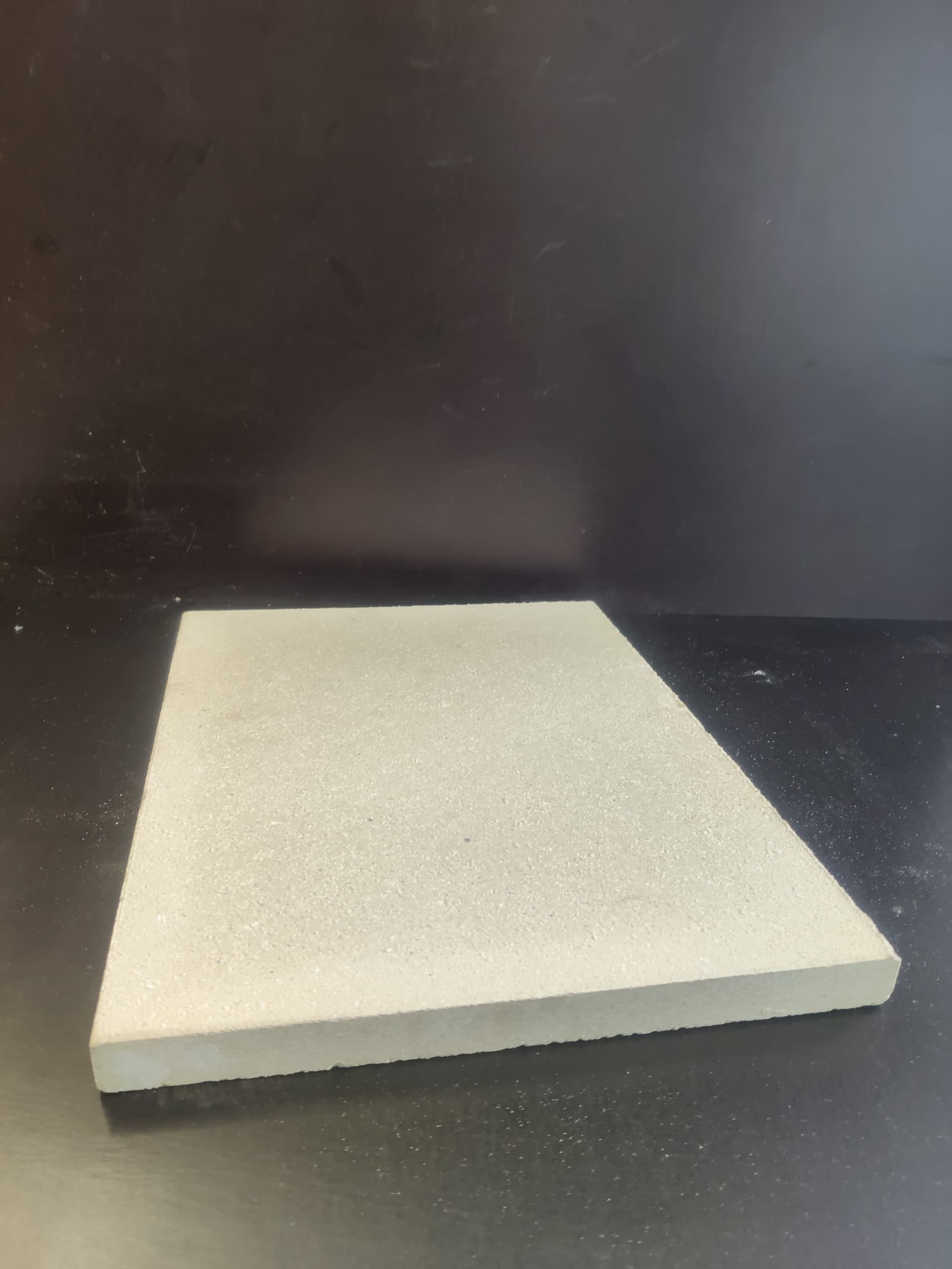 Pizzasteen voor tuinkachel, 280 x 400 x 20 mm, wit
