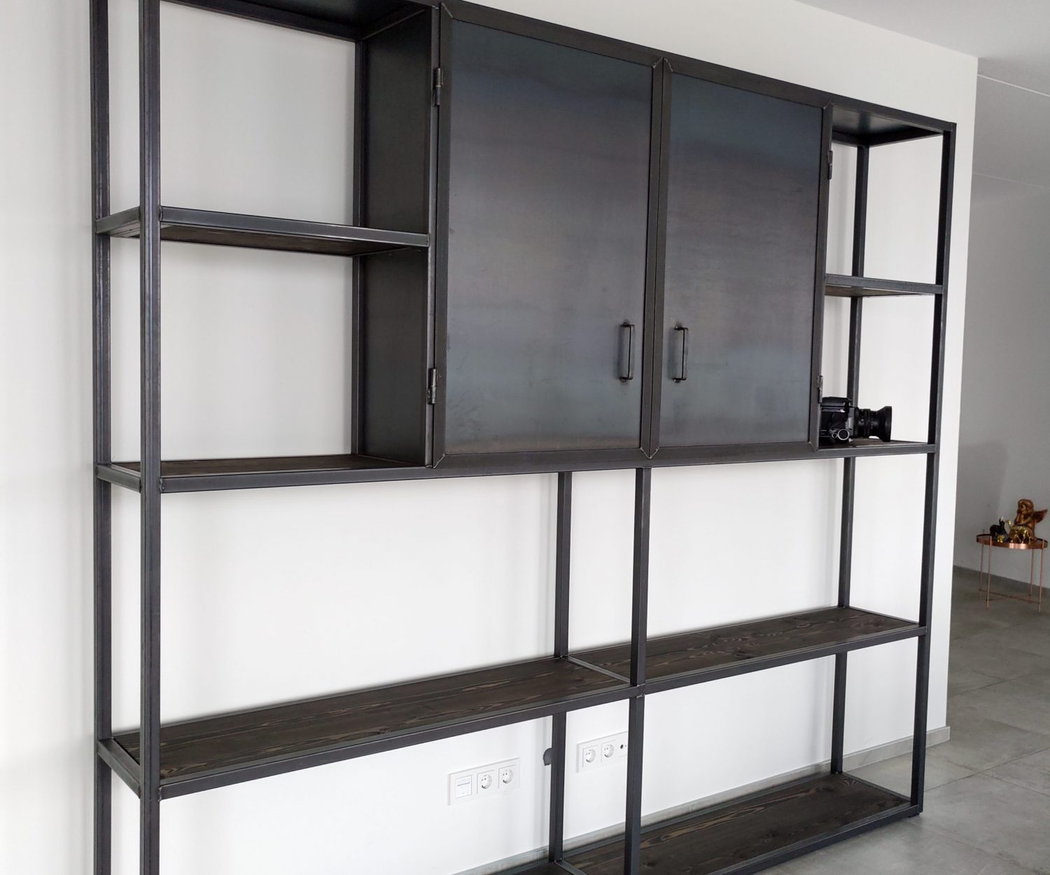 dubbele stalen stellingkast